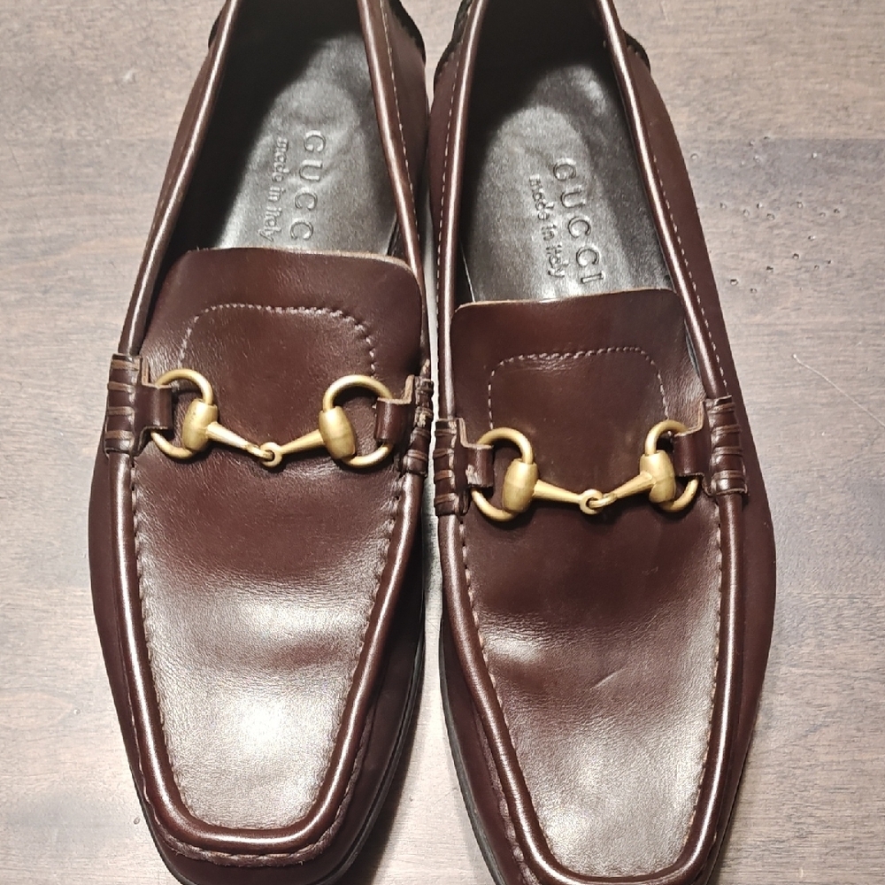Gucci Men's Brown Leather Loafers